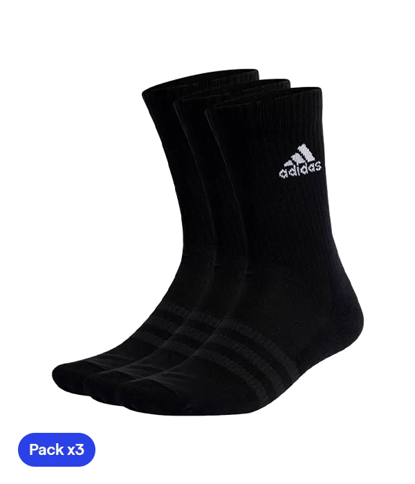 Socks Adidas Clásicos Negro (Pack x3)
