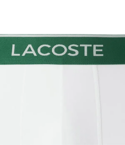 Calzoncillos Lacoste Algodón Elasticos Negro/Blanco/Gris (Pack x3)