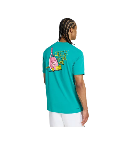Camiseta Adidas Padel Graphic T Verde 2025