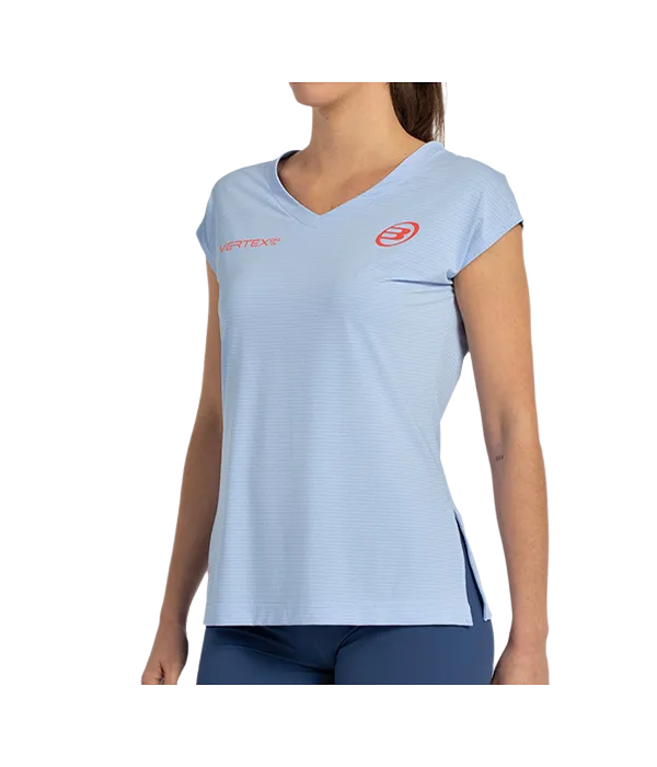 Camiseta Bullpadel Delfi Azul Celeste Mujer 2025