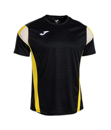 Camiseta Joma Montreal Negro/Amarillo/White 2025