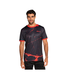 Camiseta Siux Splash Negra/roja 2025