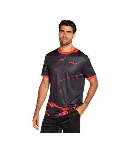 Camiseta Siux Splash Negra/roja 2025