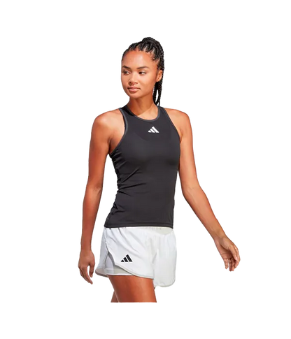 Camiseta Tirantes Adidas Club Negro Mujer