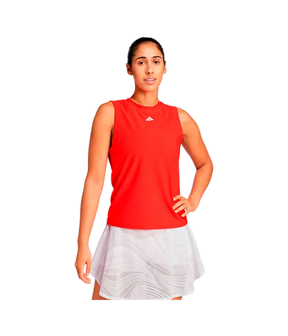 Camiseta sin mangas Adidas Match Pro Mujer Rojo 2025