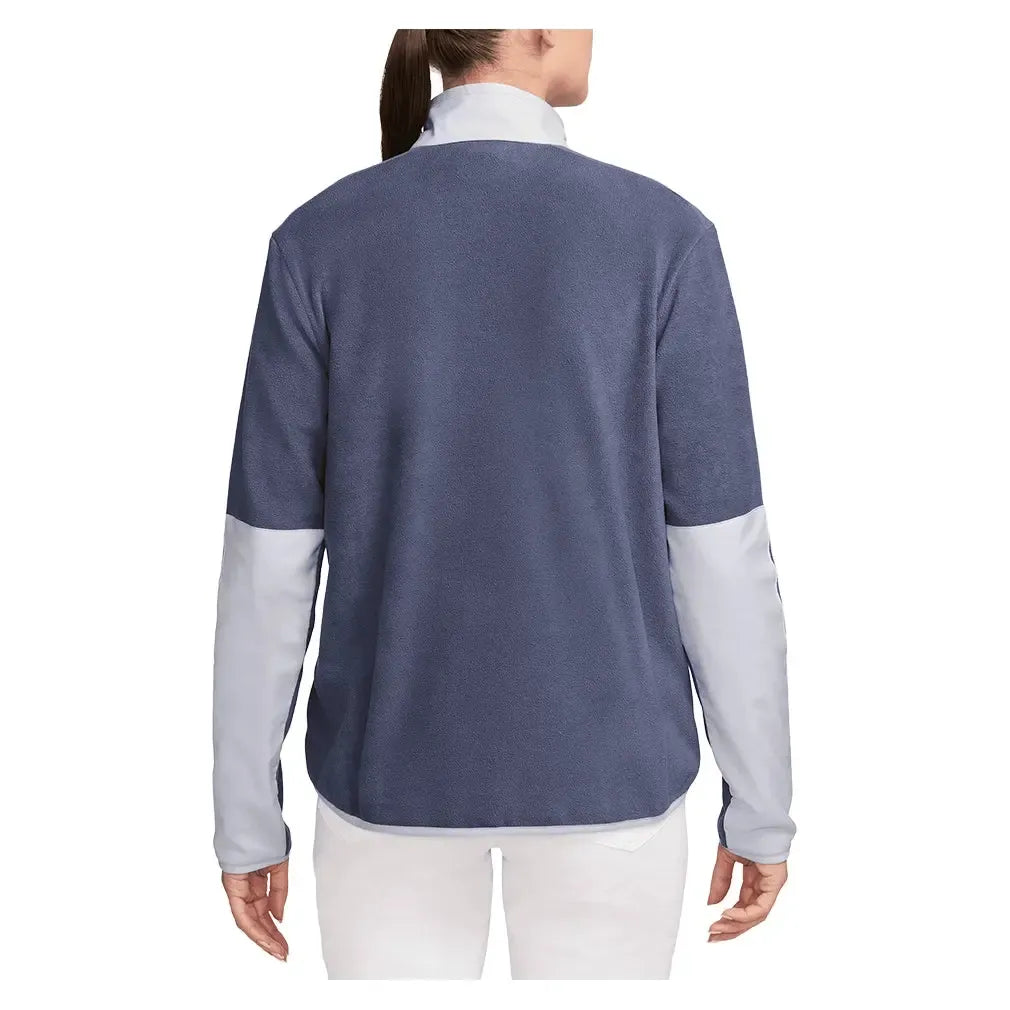 Women's Therma-FIT Victory Long-Sleeve 1/2-Zip Tennis Top Sanded Purple and Ghost