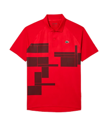 Polo Lacoste Djokovic Rojo/Negro 2025