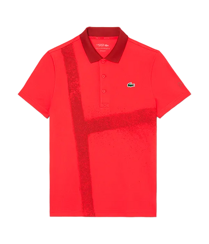Polo Lacoste Novak Djokovic Rojo/Granate 2025
