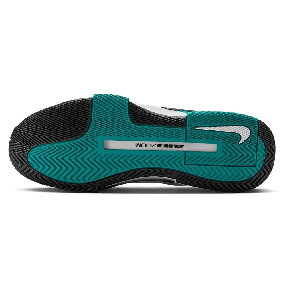 Men's Zoom GP Challenge 1 Tennis Shoes White and Radiant Emerald