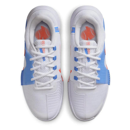 Women's Zoom GP Challenge 1 Tennis Shoes White and Lt Wild Mango