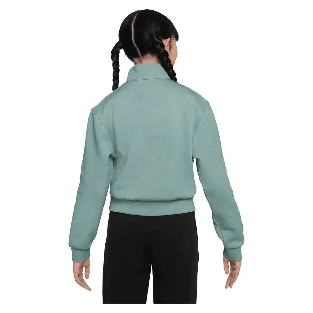 Girls' Sportswear Club Fleece 1/2-Zip Long-Sleeve Top