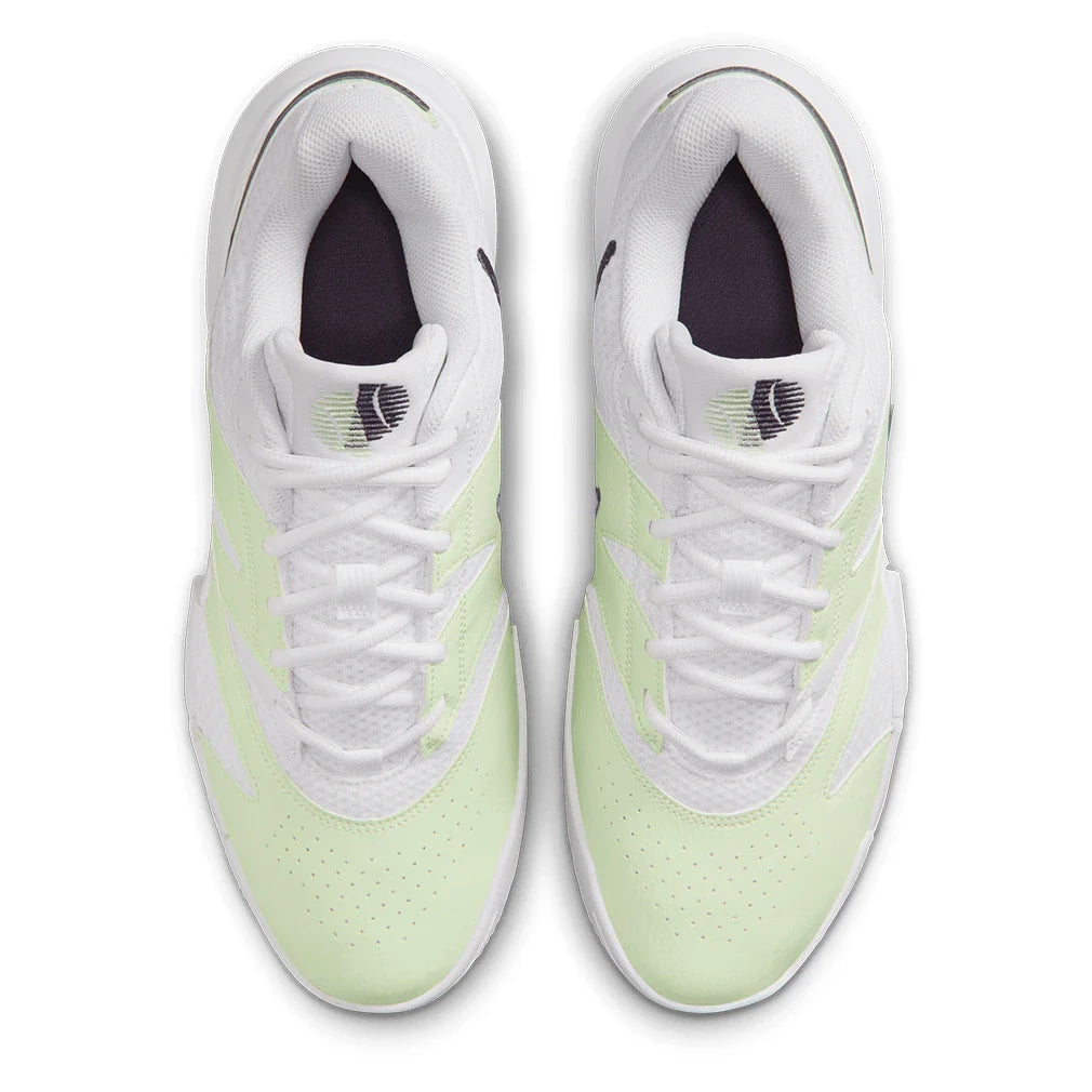 Men's Court Lite 4 Tennis Shoes White and Dark Raisin