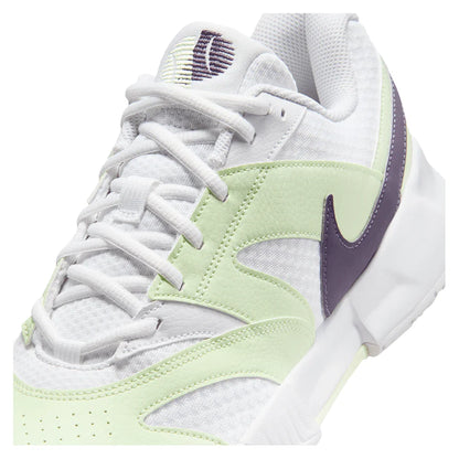 Men's Court Lite 4 Tennis Shoes White and Dark Raisin