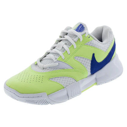 Women's Court Lite 4 Tennis Shoes White and Sapphire
