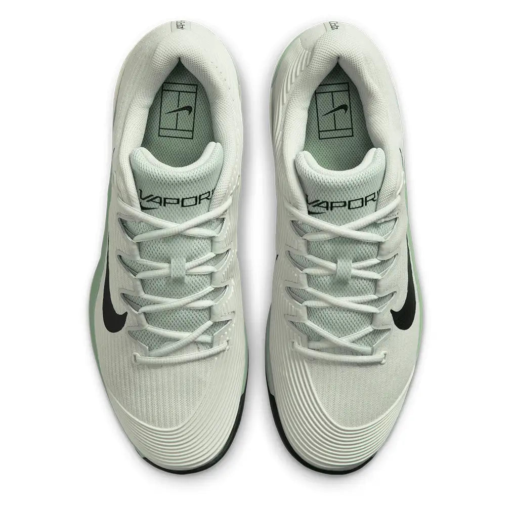 Men's Zoom Vapor 12 Tennis Shoes Light Silver and Black