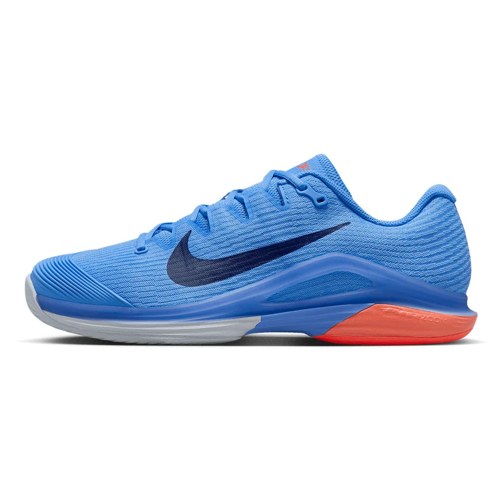 Men's Zoom Vapor 12 Tennis Shoes University Blue and Midnight Navy