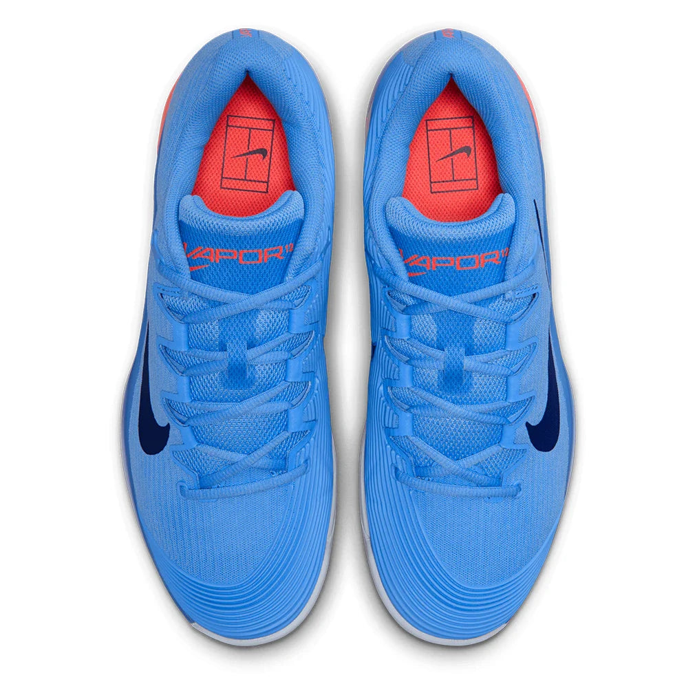 Men's Zoom Vapor 12 Tennis Shoes University Blue and Midnight Navy