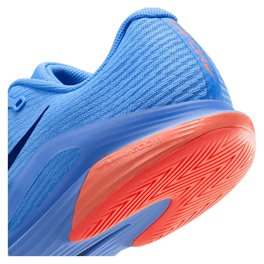 Men's Zoom Vapor 12 Tennis Shoes University Blue and Midnight Navy