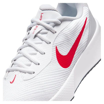 Men's Vapor Lite 3 Tennis Shoes White and Lt Crimson