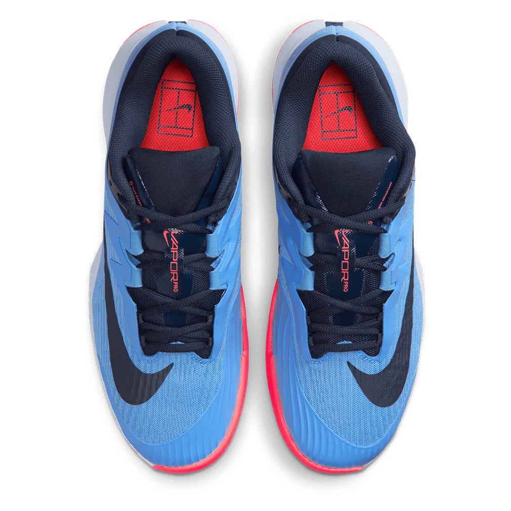 Men's Zoom Vapor Pro 3 Tennis Shoes University Blue and Midnight Navy