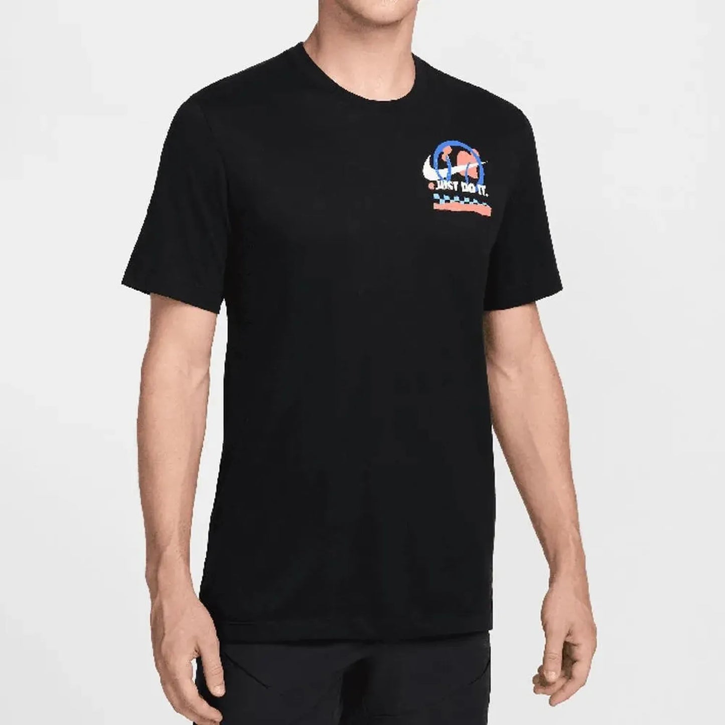 Mens Dri-Fit Tennis Tee Black