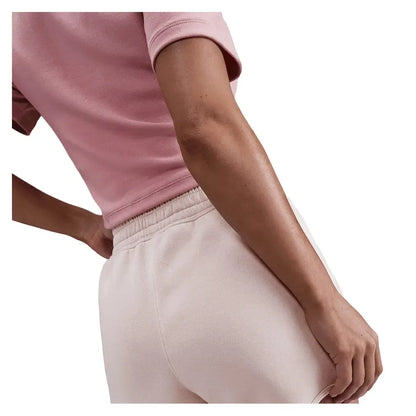 Women's Court Heritage Mid-Rise Fleece Tennis Shorts Silt Red