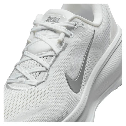 Women's Vomero 18 Running Shoes White and Metallic Silver