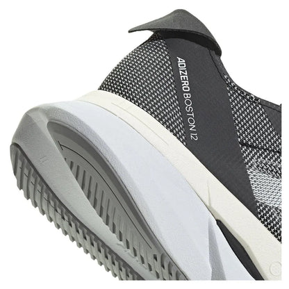 Women's Adizero Boston 12 Running Shoes Core Black and White