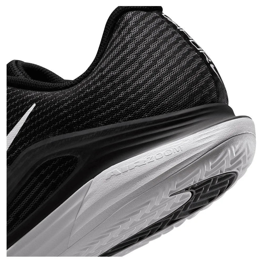 Mens Zoom Vapor 12 Clay Tennis Shoes Black and White