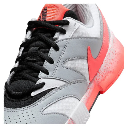 Women's Court Lite 4 Premium Tennis Shoes White and Hot Lava