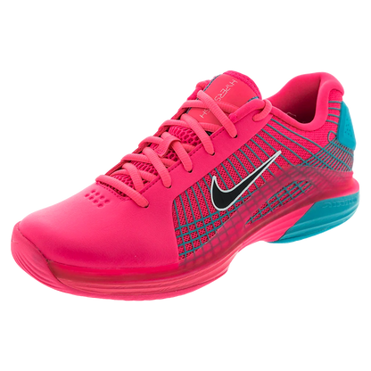Men's Vapor 12 Hypersmash Tennis Shoes Hyper Pink and Black-Footwear-Nike-HV1488-600copy-Tennis Express