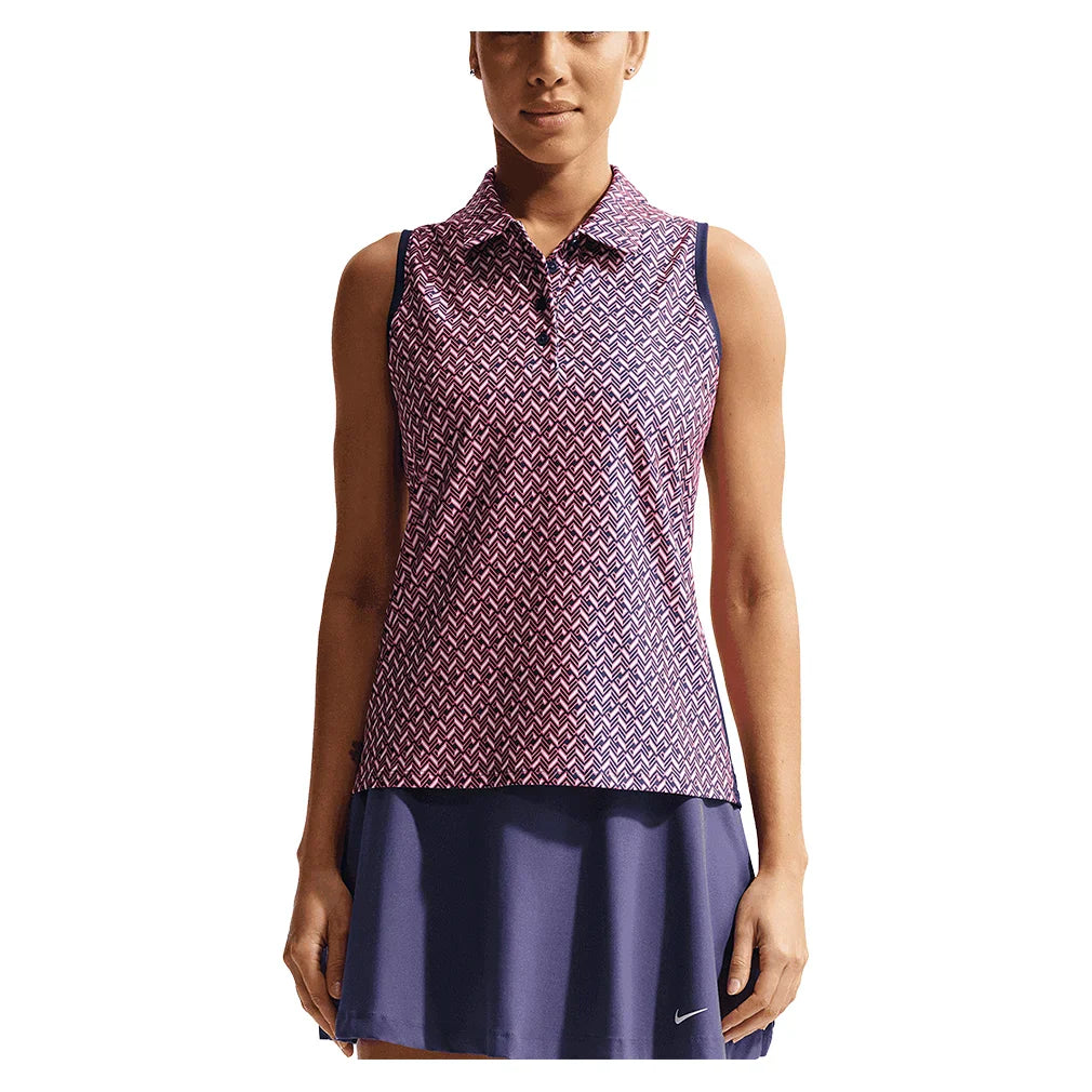 Women's Dri-FIT Victory Sleeveless Print Tennis Polo-Apparel-Nike-IB0321-410_1-705286Tennis Express