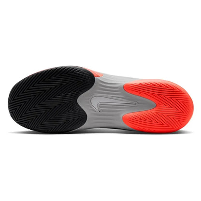 Men's Zoom Vapor 12 Premium Tennis Shoes White and Hot Lava