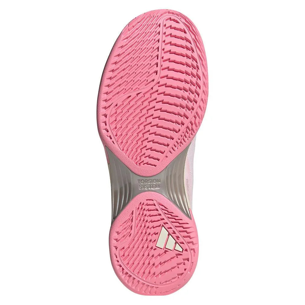 Women's Avacourt 2 Tennis Shoes Champagne White and Lucid Pink