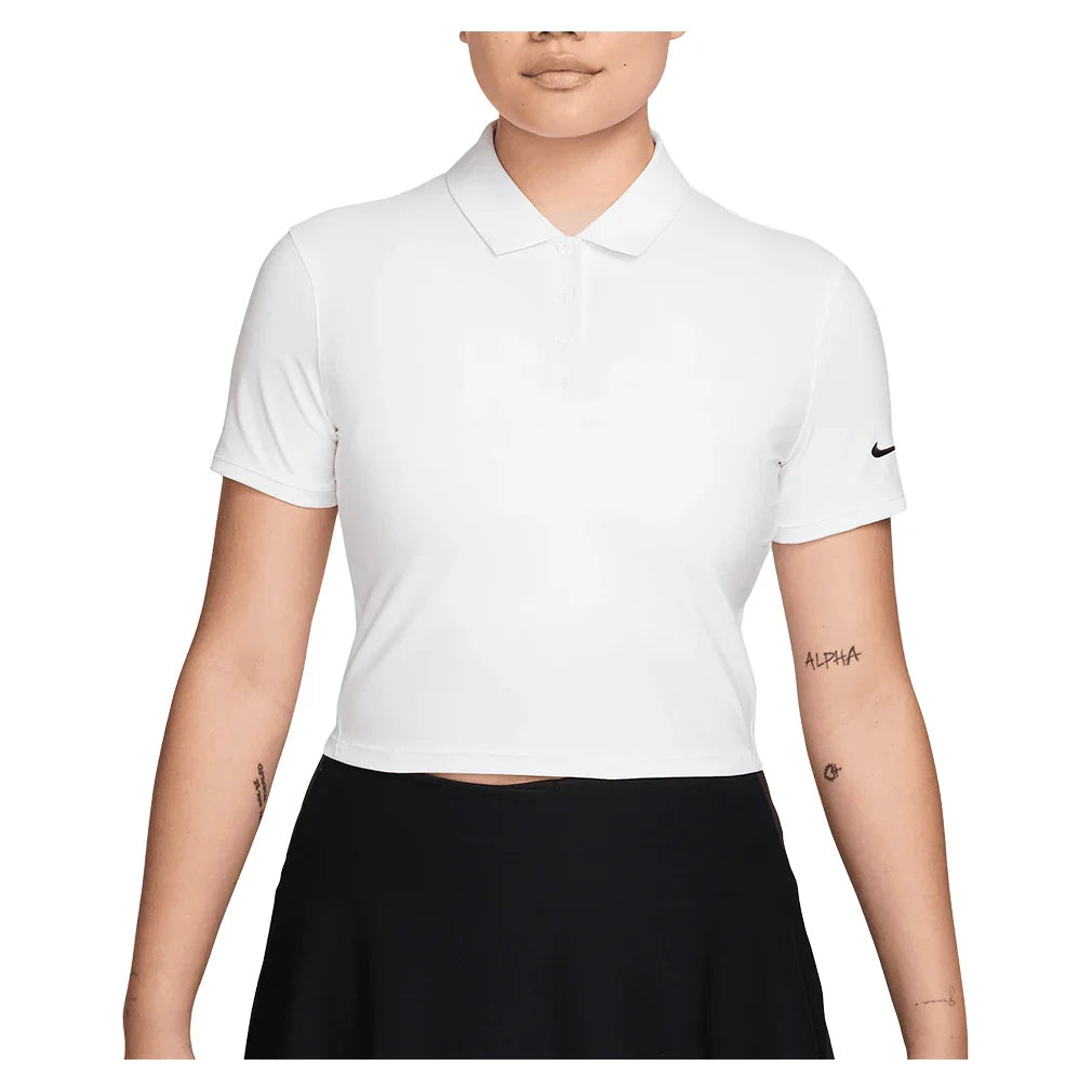 Women's Dri-FIT Victory Short Sleeve Cropped Tennis Polo-Apparel-Nike-IH0519-100_1-705236Tennis Express