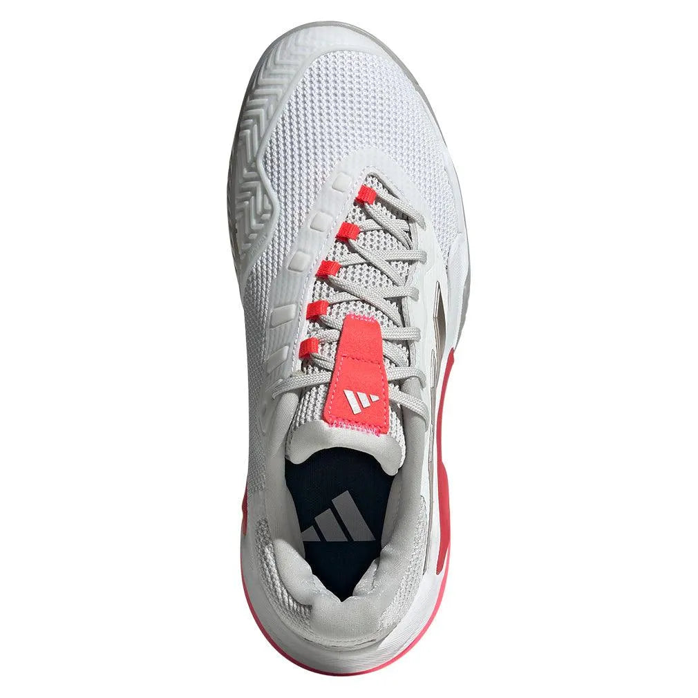 Women's Barricade 13 Tennis Shoes White and Lucid Red