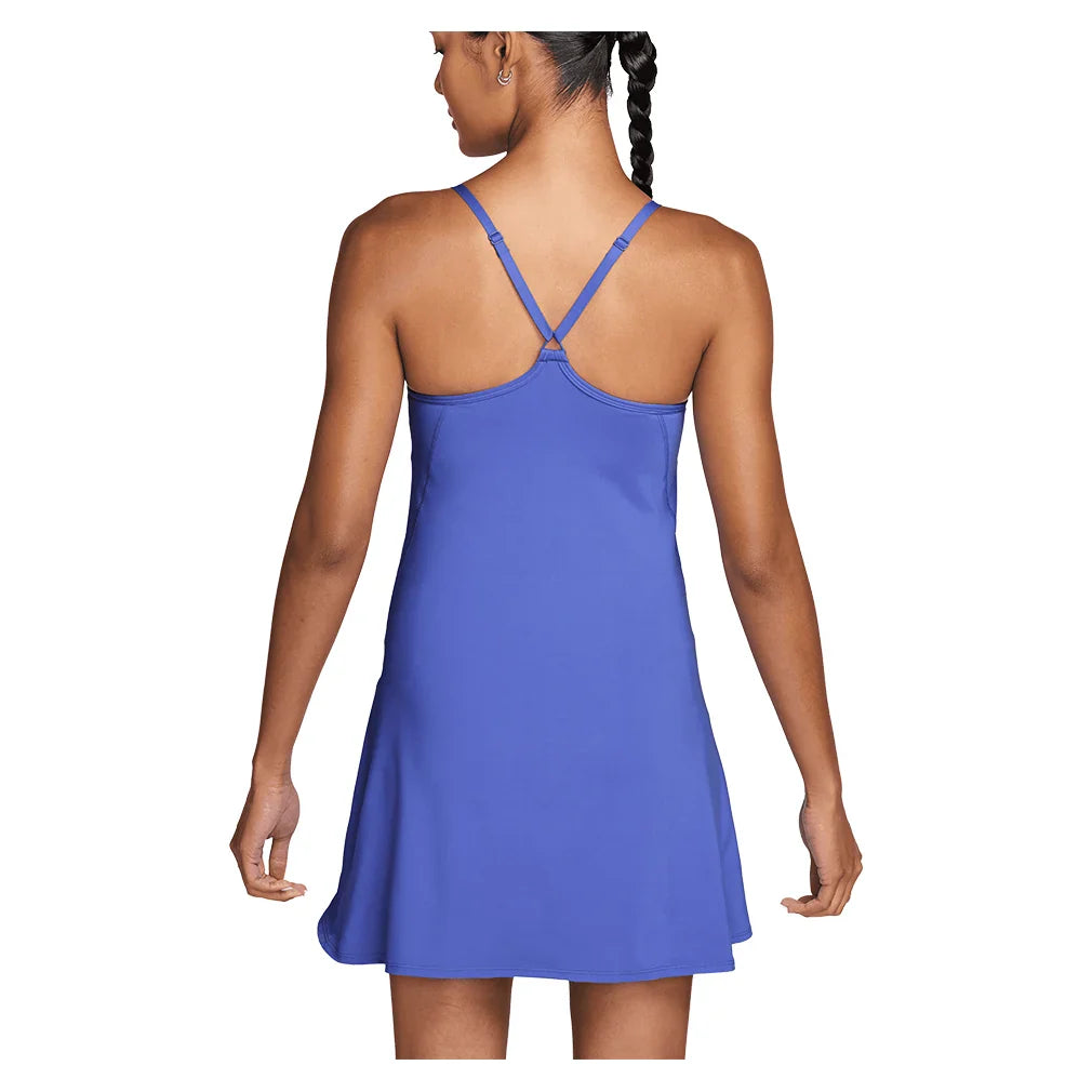 Women's Court Dri-FIT Advantage Strap Tennis Dress Sapphire and Black