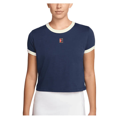 Women's Heritage Racquet Club Tennis T-Shirt Midnight Navy and Sail-Apparel-Nike-IH5059-410_1_455327d3-6b4d-410b-856b-3465932f3024-705591Tennis Express