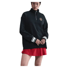 Women's Phoenix Fleece Oversized Long Sleeve Quarter Zip Tennis Top-Apparel-Nike-IH7804-010-Tennis Express