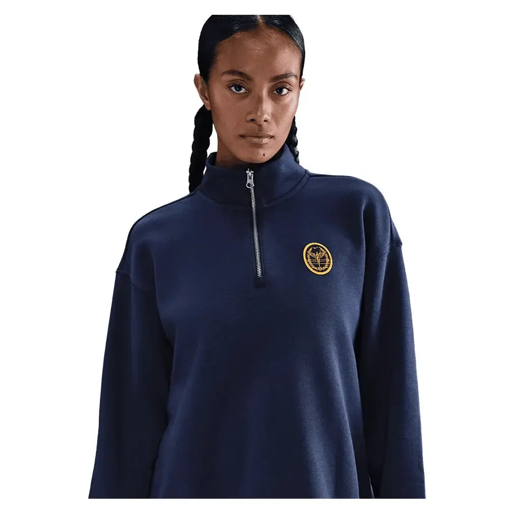 Women's Phoenix Fleece Oversized Long Sleeve Quarter Zip Tennis Top