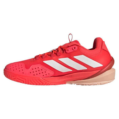 Women's Adizero Cybersonic 2 Tennis Shoes Lucid Red and Powder Coral