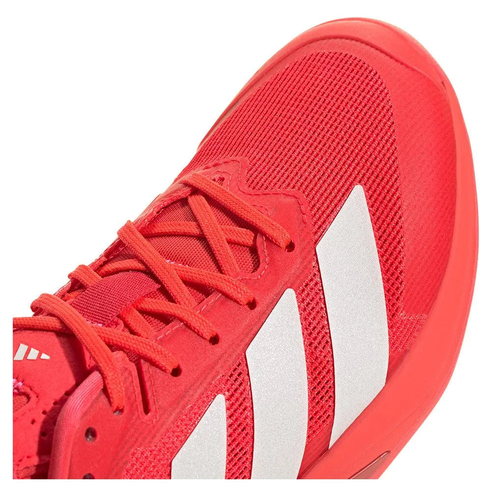Women's Adizero Ubersonic 5 Tennis Shoes Lucid Red and Lucid Pink