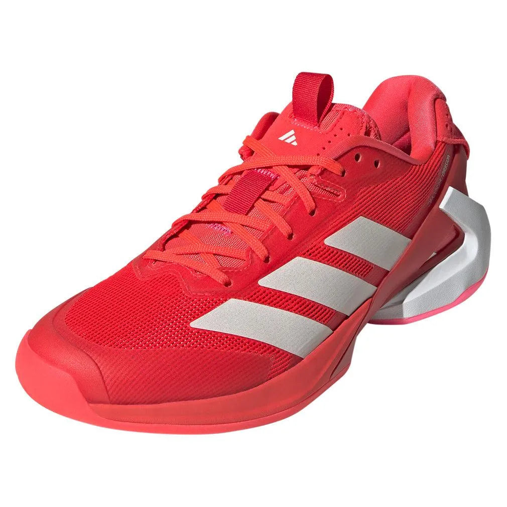 Women's Adizero Ubersonic 5 Tennis Shoes Lucid Red and Lucid Pink-Footwear-Adidas-IH8105-S25-Y-1-[Sku]-Tennis Express