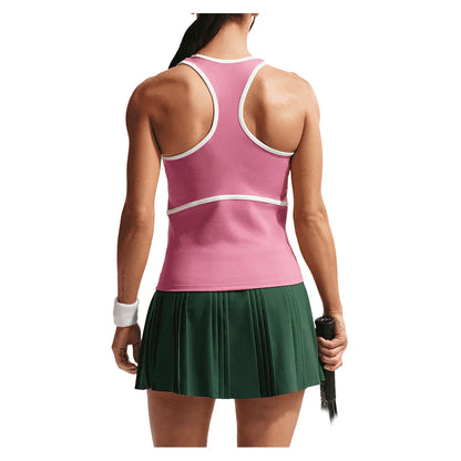 Women's Court Dri-FIT Advantage Novelty Tennis Tank Peony and White