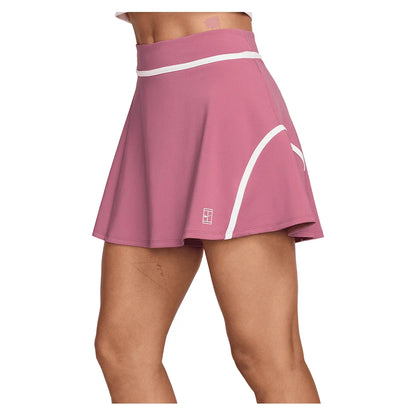 Women's Court Dri-FIT Advantage High-Rise Novelty Tennis Skort Peony and White