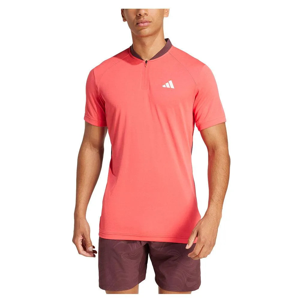 Men's Freelift Pro Tennis Polo Semi Lucid Red