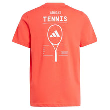 Boys' Graphic Tennis Top Semi Lucid Red