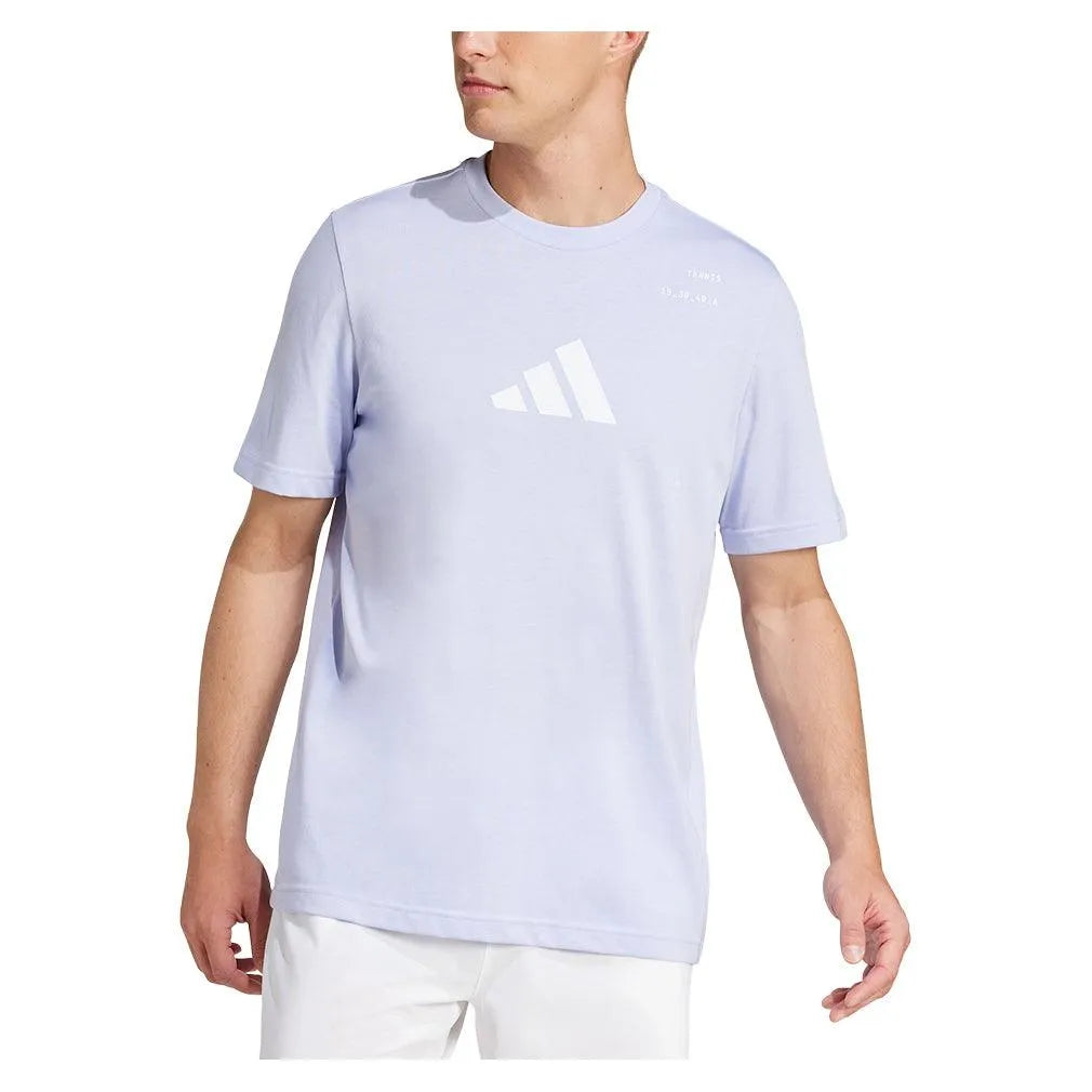 Men's Graphic Tennis Top Violet Tone