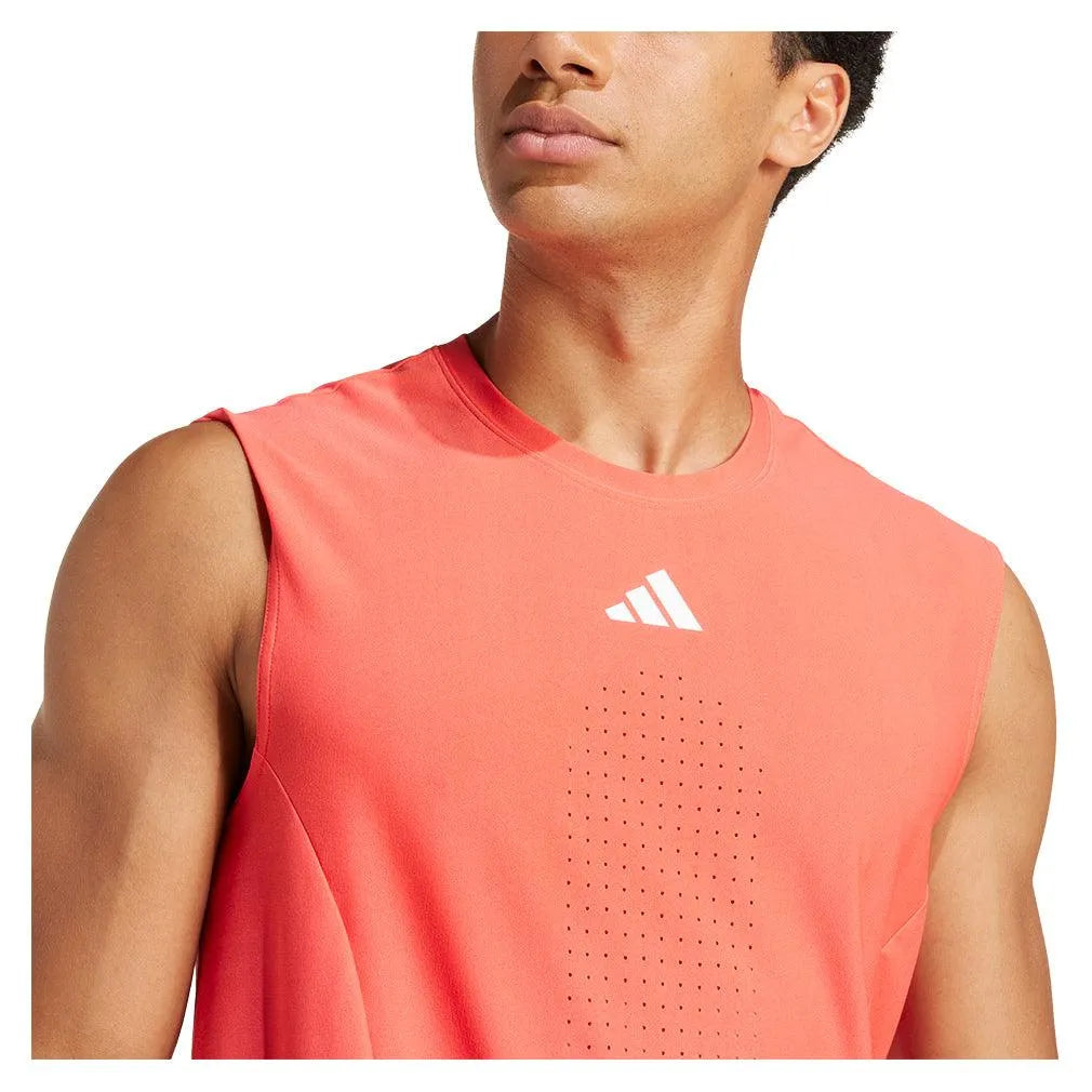 Men's Pro Tank Top Semi Lucid Red