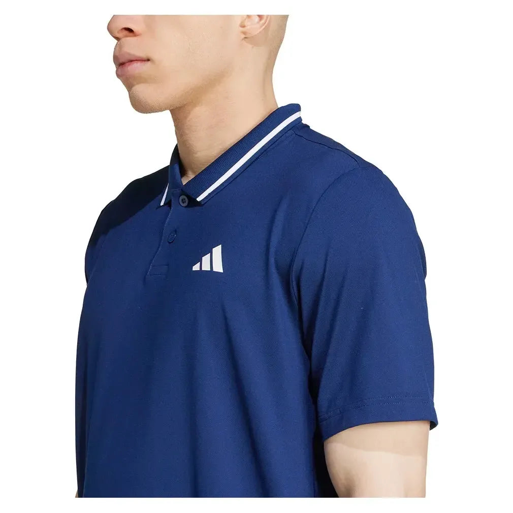 Men's Club Pique Tennis Polo Dark Blue